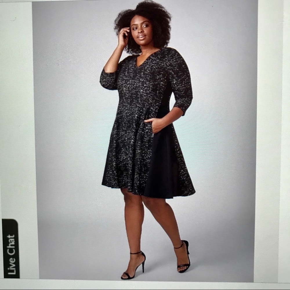 Princess Fit and Flare dress with zip pockets